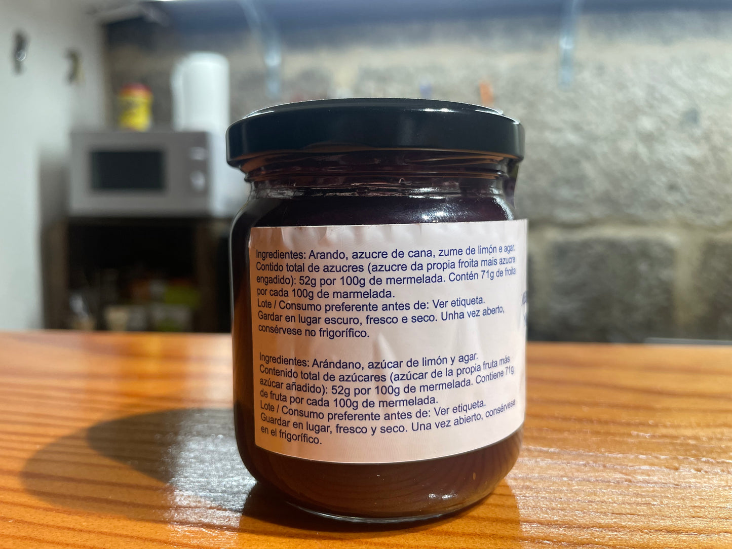 Mermelada de Arándano Artesanal 195g - Hecha en Galicia