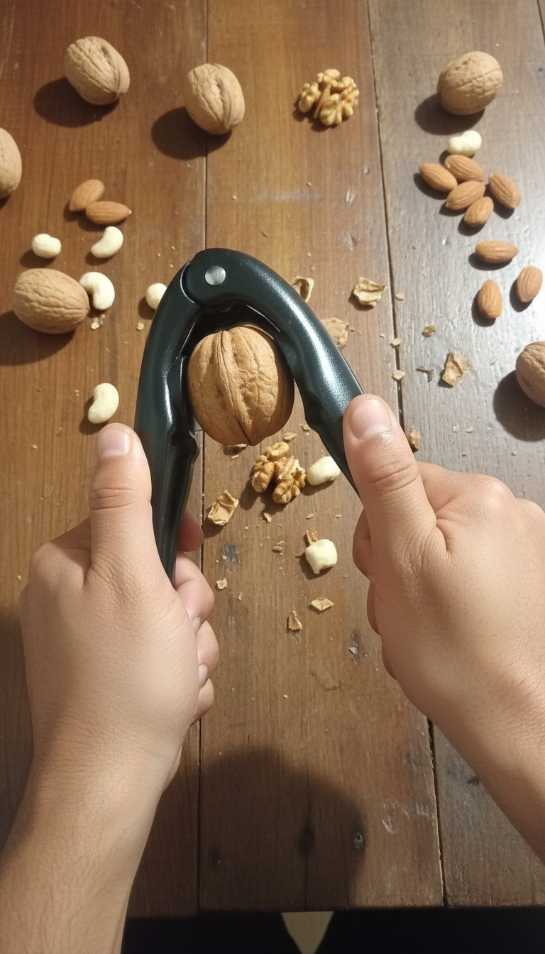 Cascanueces y Cortador de Castañas Profesional - Cuchillas en Cruz