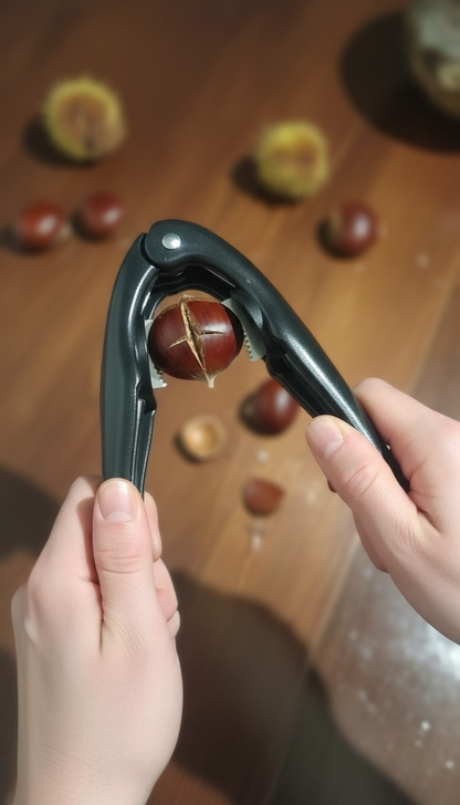 Cascanueces y Cortador de Castañas Profesional - Cuchillas en Cruz