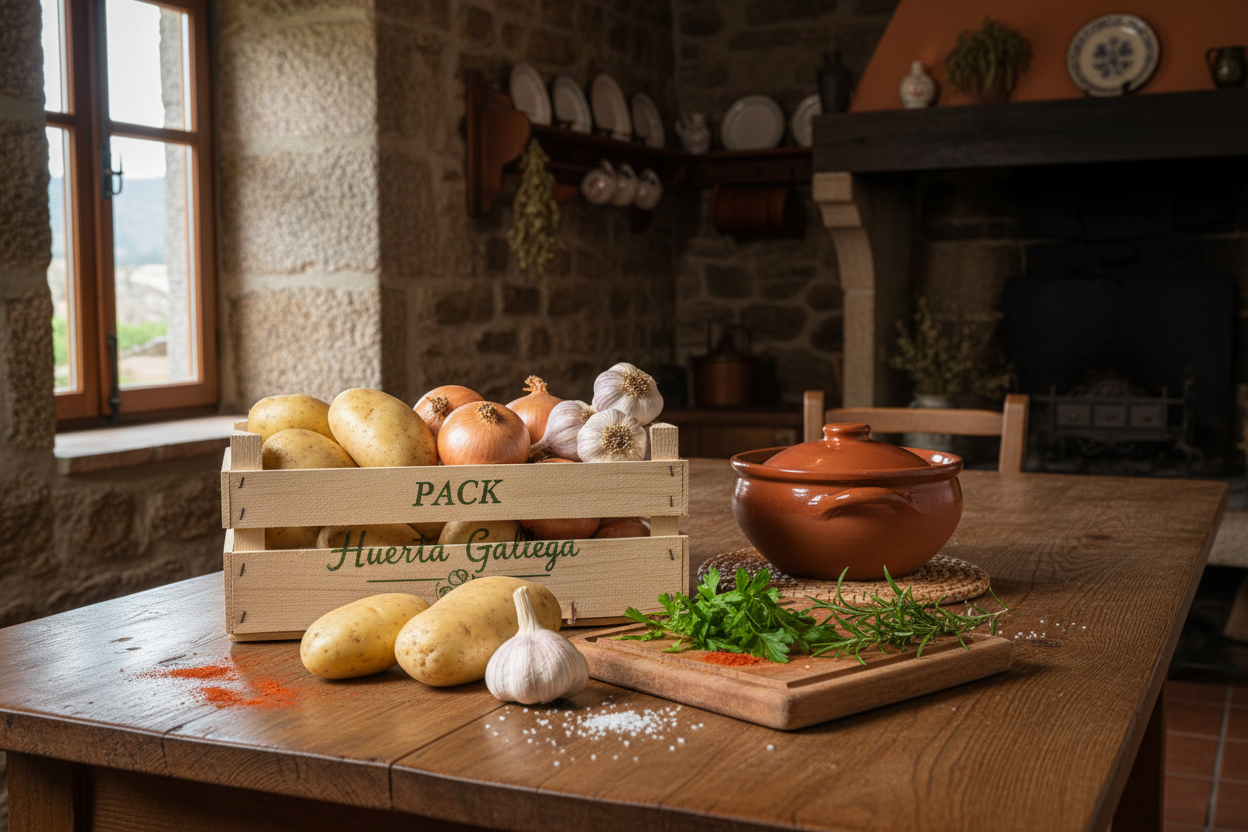Pack Huerta Gallega - Patata, Cebolla y Ajo